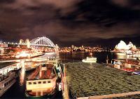 Sydney Night 2a001 Circular Quay, Sydney